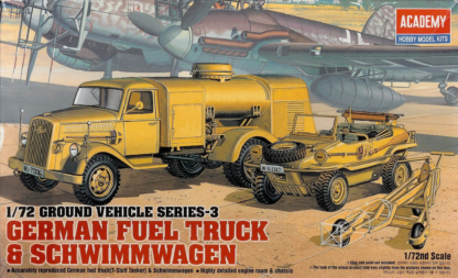 Academy 1/72 German Fueltank & Schwimmwagen