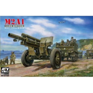 AFV Club 1/35 US WWII 105mm Howitzer M2A1 & Carriage M2