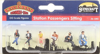 Bachmann OO Figures Station Passengers - Sitting