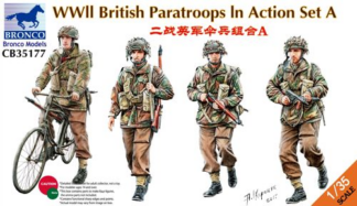 Bronco Models 1/35 WWII British Paratroops in Action Set A