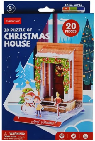 Cubic Fun 3D Puzzle Mini Christmas House