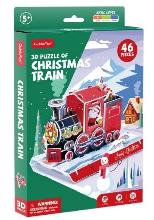 Cubic Fun 3D Puzzle Mini Christmas Train