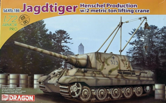 Dragon 1/72 Sd.Kfz.186 Jagdtiger Henscel Production w/2 Metric Ton Lifting Crane