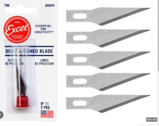 Excel #1 Straight edged blade 5 pack