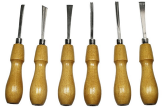 Excel Gouging Tools 6 assorted