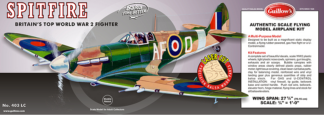 Guillow's 1/16 Supermarine Spitfire