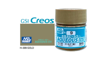 Gunze Aqueous H009 Metallic Gloss Gold