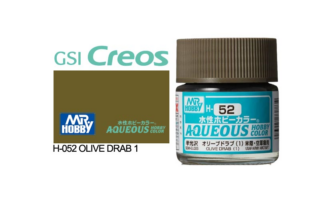 Gunze Aqueous H052 Semi Gloss Olive Drab 1