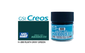 Gunze Aqueous H068 Semi Gloss RLM Dark Grey
