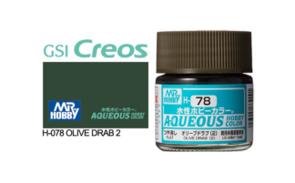 Gunze Aqueous H078 Semi Gloss Olive Drab 2