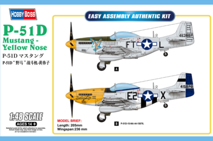 HobbyBoss 1/48 P-51D Mustang -Yellow Nose