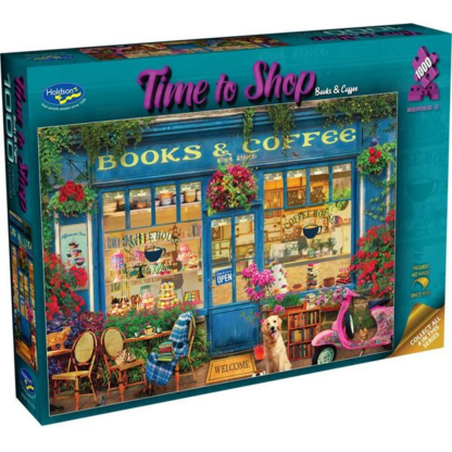 Holdson Time to Shop Series 2 1000 Piece Jigsaw Puzzle Books & Coffee