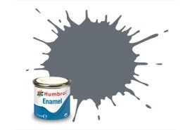 Humbrol 123 Extra Dark Sea Grey Satin 14ml Enamel Paint