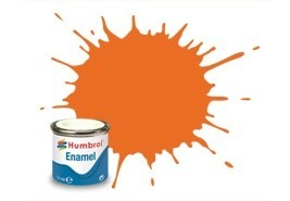 Humbrol 18 Orange Gloss 14ml Enamel Paint