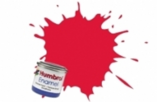 Humbrol 19 Bright Red Gloss 14ml Enamel Paint
