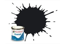 Humbrol 21 Black Gloss 14ml Enamel Paint
