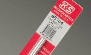 K&S 8104 Aluminium tube round 4.76mm (1 Piece)