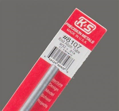 K&S 8107 Aluminium tube round 7.14mm (1 Piece)