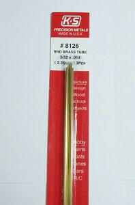 K&S 8126 Brass tube round 2.38mm (3 piece)