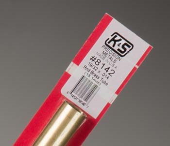 K&S 8142 Brass tube round 15.08mm (1 piece)