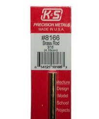 K&S 8166 Brass rod 4.76mm (1 Piece)