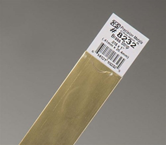 K&S 8232 Brass strip 0.41x25.4mm (1 piece)