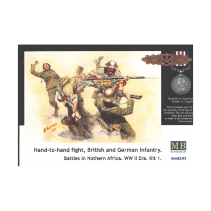 Master Box 1/35 Hand to hand fight, British and Germany Infantry. Battles in Norther Africa