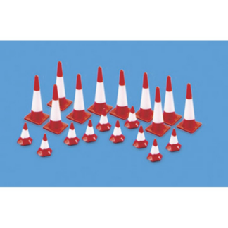 Modelscene 5008 OO Gauge traffic cones 10 large, 10 small