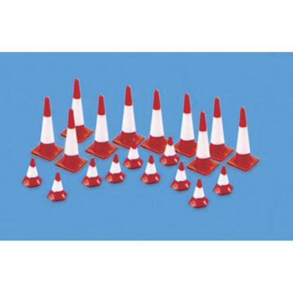 Modelscene 5008 OO Gauge traffic cones 10 large, 10 small