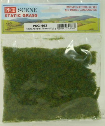 Peco Scene Static Grass 4mm Autumn (20g)