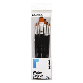 Reeves Water Colours Brushes Pack 7