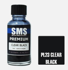 SMS Acrylic lacquer Clear black PL23
