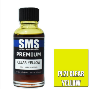 SMS Acrylic Lacquer Premium Clear Yellow PL21
