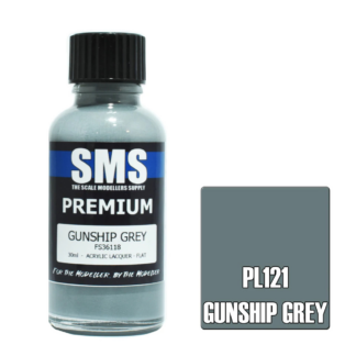 SMS Acrylic Lacquer Premium Gunship Grey Pl121