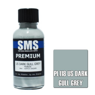 SMS Acrylic Lacquer Premium US Dark Gull Grey PL118