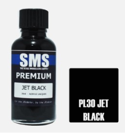 SMS Airbrush Paint 30ml Premium Jet Black