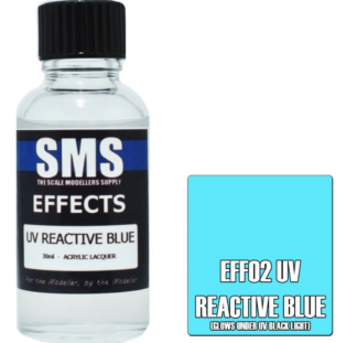 SMS EF02 UV Reactive Blue acrylic lacquer