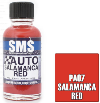 SMS PA07 Auto Colour Salamanca Red acrylic lacquer