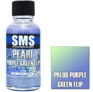 SMS PRL08 Pearl Purple Green flip acrylic lacquer