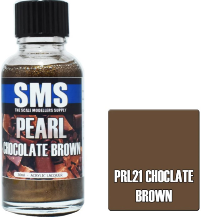 SMS PRL21 Pearl Chocolate Brown acrylic lacquer