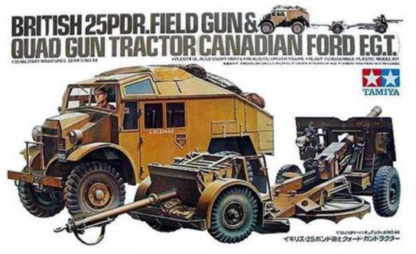 Tamiya 1/35 British 25PDR.Field Gun and Quad Gun Tractor