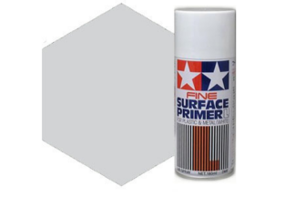 Tamiya Fine Surface Primer for Plastic and Metal (Light Grey)