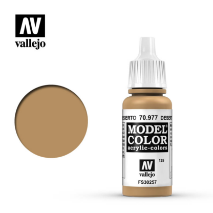 Vallejo 125 Desert Yellow 17ml