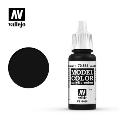 Vallejo 170 Glossy Black 17ml