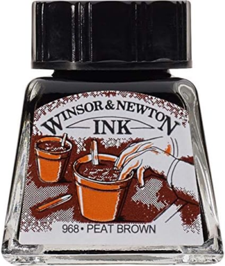 Winsor & Newton Drawing Ink 14ml Peat Brown