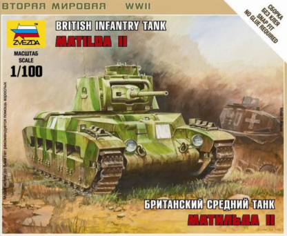 Zvezda 1/100 British Tank Matilda II
